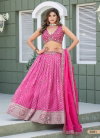 Pink Colour Tabby Silk Print Lehenga Choli Wholesale In India Mehvish Vol 28 By Dani 2081